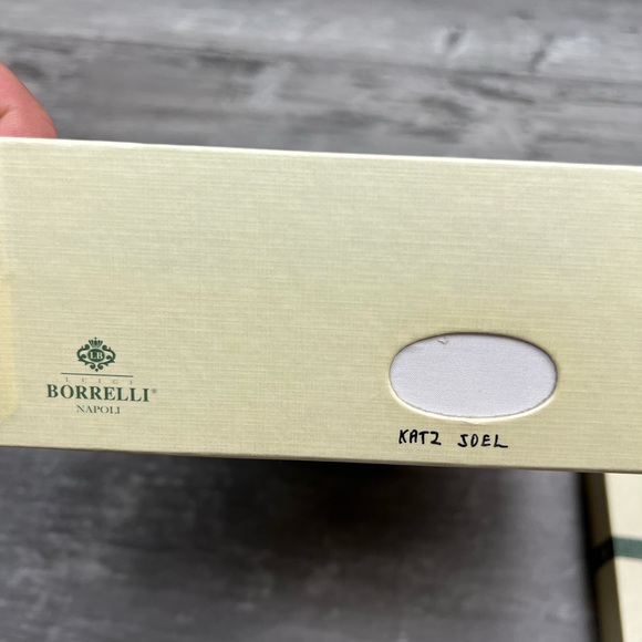 Borrelli NWT Solid White Dress Shirt 17.5 34/35 - Picture 2 of 7